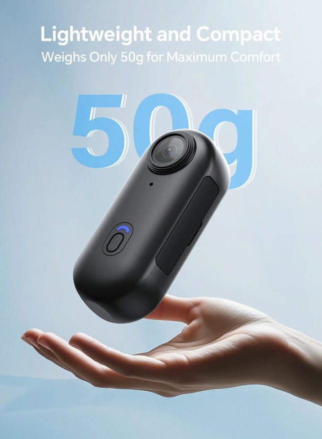 BOBLOV W4 4K Mini Body Camera, Wearable Camera with 360°Rotatable Clip & Magnetic Clip, 96 Minutes for Recording, Easy to Use for Lecture, Traveling, Pet Walking and Outdoors Activities - Image 3