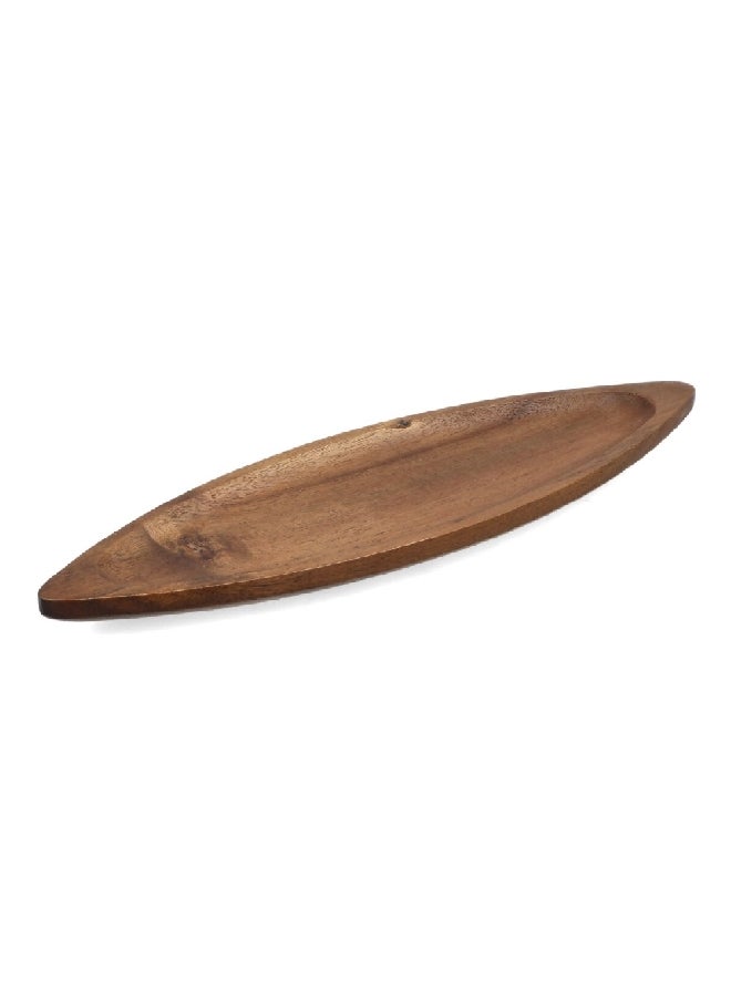 Bien Servi Oval Shaped Acacia Serving Tray Brown 34 x 10.5 cm AW19-X041-L  - Image 2