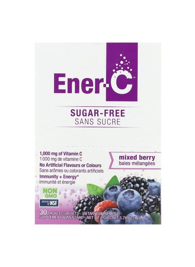 Ener-C, Vitamin C, Multivitamin Drink Mix, Sugar Free, Mixed Berry, 1,000 mg, 30 Packets, 0.2 oz (5.46 g) Each (Packaging may vary) - Image 1