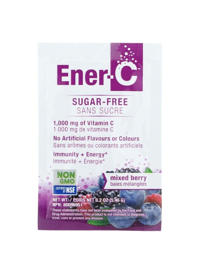 Ener-C, Vitamin C, Multivitamin Drink Mix, Sugar Free, Mixed Berry, 1,000 mg, 30 Packets, 0.2 oz (5.46 g) Each (Packaging may vary) - Image 3
