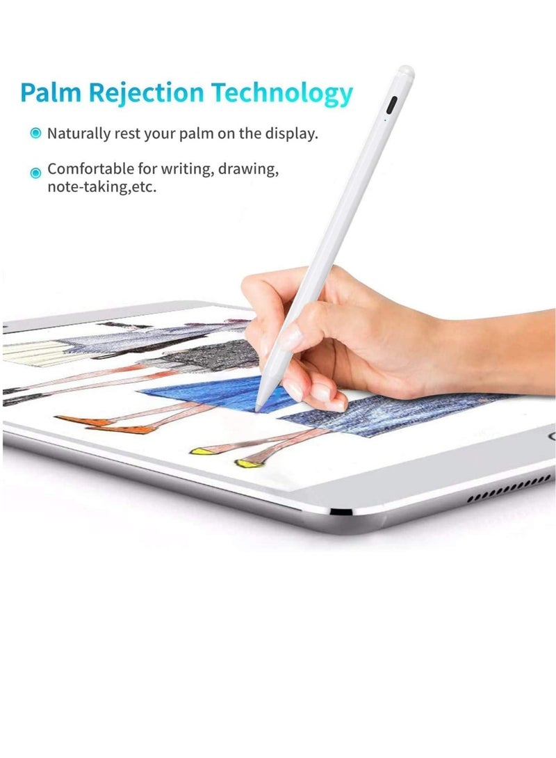 ELTRAZONE Stylus Pen for iPad 2018-2021 with Palm Rejection and 2 Nibs Active Pencil Compatible iPad Pro 11/12.9 Inch,iPad 6th/7th/8th Gen,iPad Mini 5th Gen,iPad Air 3rd Gen for Precise Writing/Drawing - Image 3