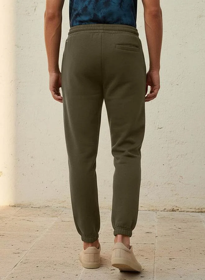 Love Pangolin Green Love Pangolin Regular Fit Joggers with Pockets for Men | Best Price UAE