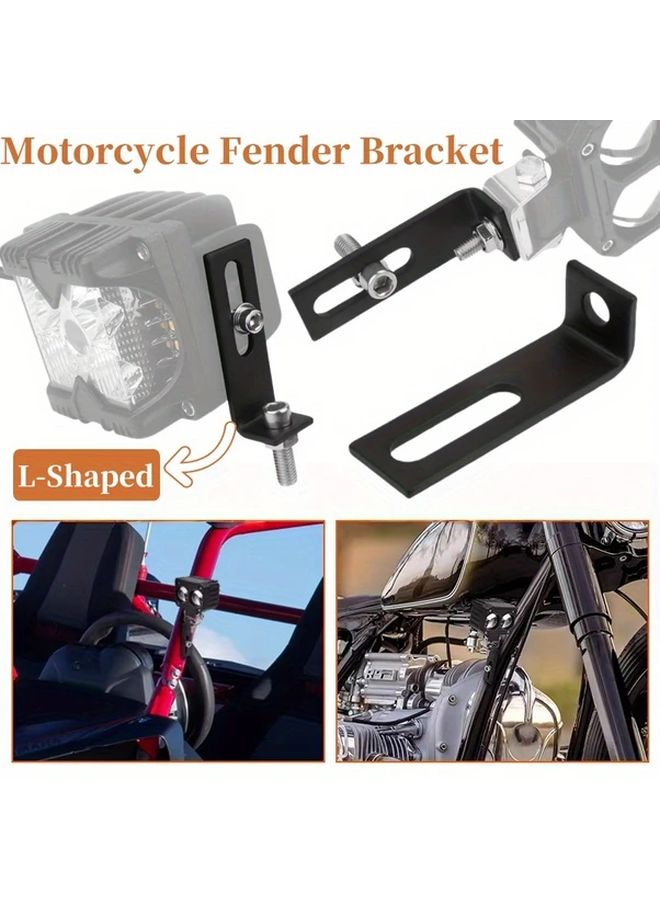 Black Universal Motorcycle Handlebar Mount For Lights And Accessories - Image 1