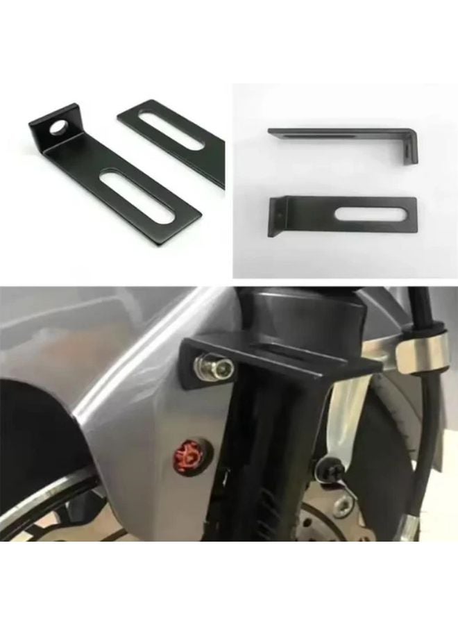 Black Universal Motorcycle Handlebar Mount For Lights And Accessories - Image 3