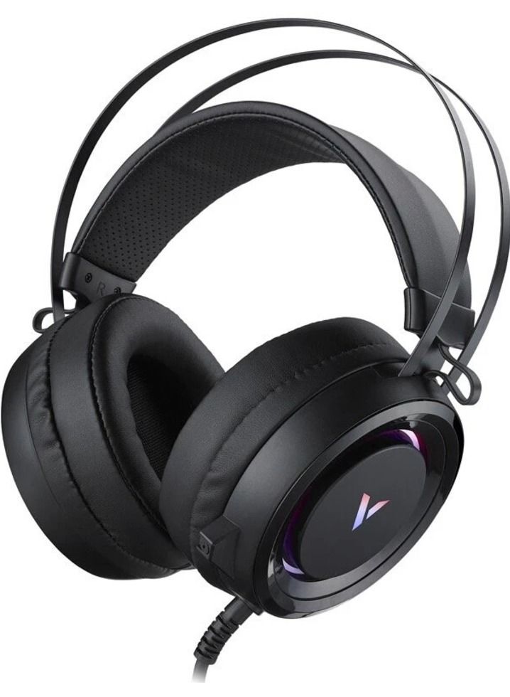VH500C Gaming Headset Computer Headphone Virtual 7.1 Channel RGB Gaming with Mic for PS4 Computer Gamer FPS Xbox Black - Image 1