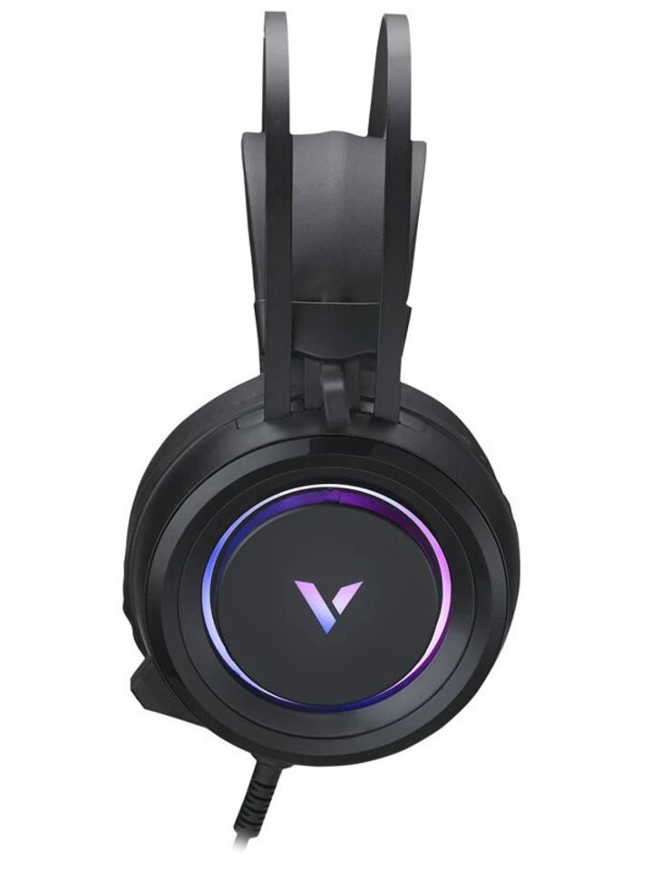 VH500C Gaming Headset Computer Headphone Virtual 7.1 Channel RGB Gaming with Mic for PS4 Computer Gamer FPS Xbox Black - Image 2