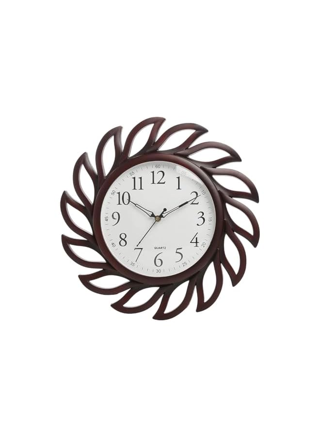 The Bros Elegant Rotating Wheel Design Wall Clock - 12-Inch Quartz Wall Clock with Premium Plastic Build, Durable and Long-lasting, for Housewarmings, Weddings, and Home Décor Enhancements - Image 2