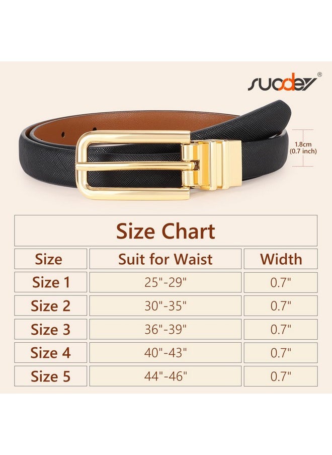 Women Reversible Leather Belt With Rotating Pin Buckle For Jeans Pants Dresses - pzsku/Z2C72A7A7C46D732718A5Z/45/_/1718271832/40267986-5580-423c-b16c-16fe721630f7