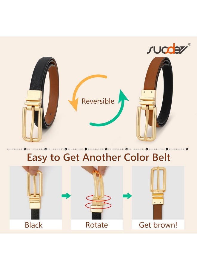 Women Reversible Leather Belt With Rotating Pin Buckle For Jeans Pants Dresses - pzsku/Z2C72A7A7C46D732718A5Z/45/_/1718271834/0c560c95-69a6-47c3-9e3d-e450da4d246a