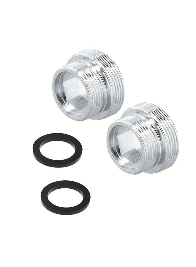قطعتان من مجموعة محولات الصنبور المضادة للتسرب M22 إلى M18 مع حلقات مطاطية عالية الجودة - Image 1