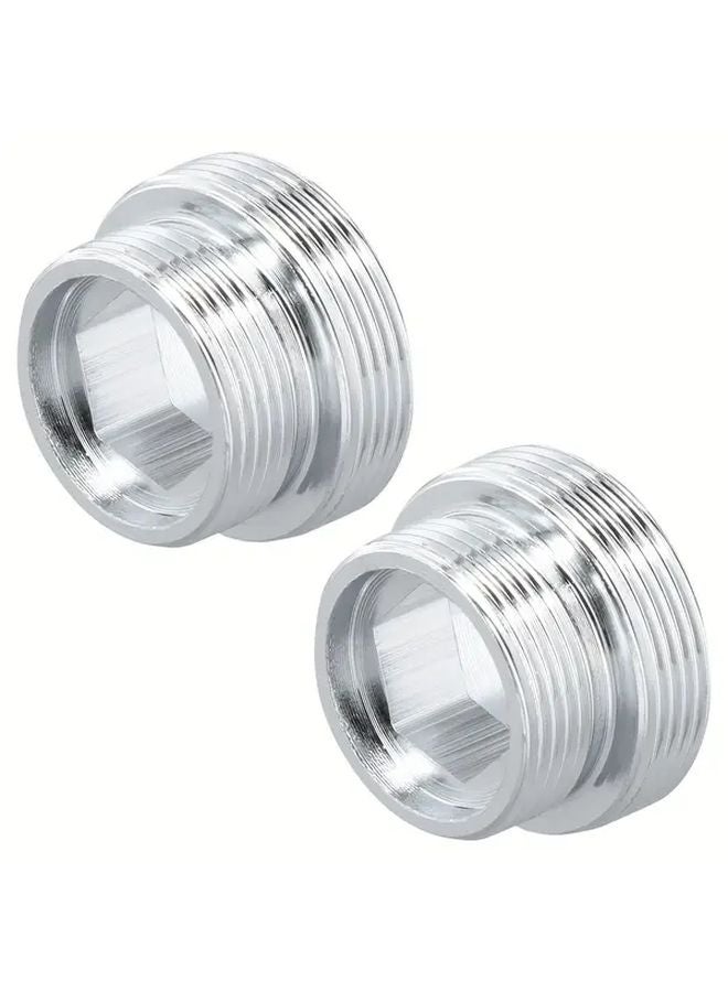 قطعتان من مجموعة محولات الصنبور المضادة للتسرب M22 إلى M18 مع حلقات مطاطية عالية الجودة - Image 2