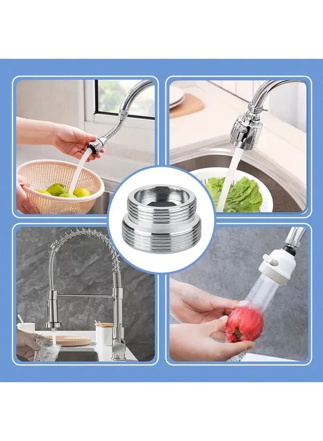 قطعتان من مجموعة محولات الصنبور المضادة للتسرب M22 إلى M18 مع حلقات مطاطية عالية الجودة - Image 3