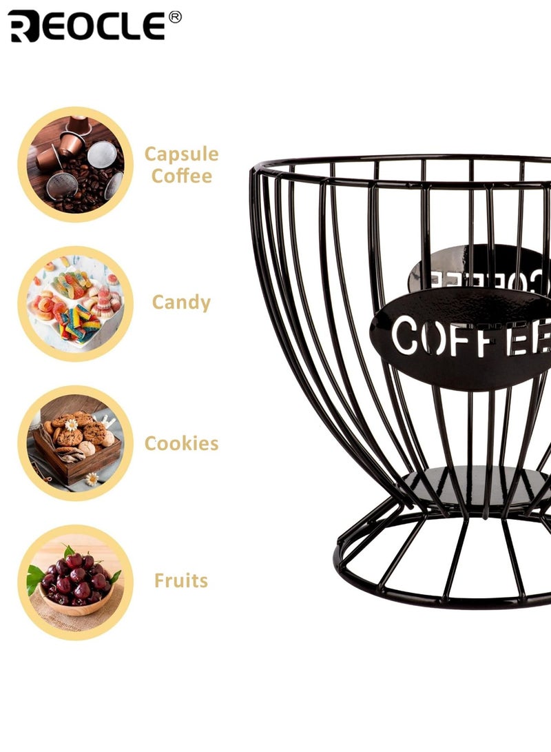 ريوكل رف كبسولات قهوة بأسلوب نوردي منظم عرض فاخر للتخزين المنزلي مناسب لمقهى القهوة والبار والوجبات الخفيفة والحلوى - Image 5