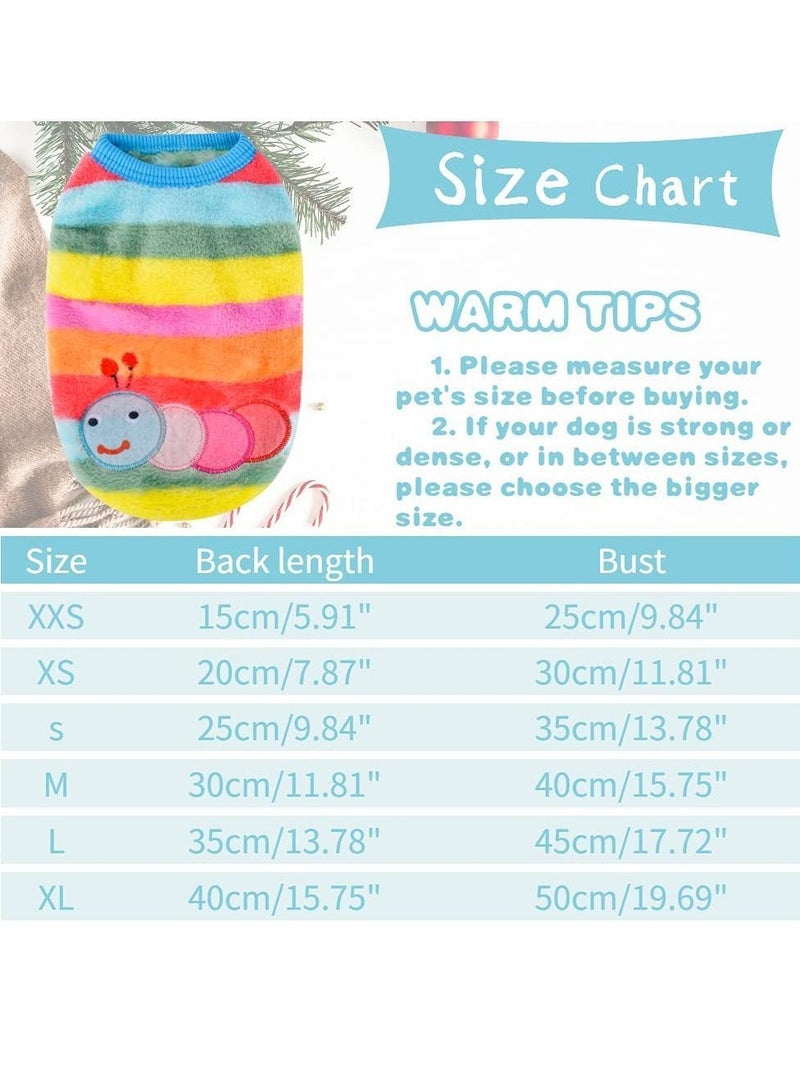 Y&D Pet Clothes Puppy Sweater Facecloth Clothing Dog and Cat Undershirt Suitable for Small Pets Warm (4 Models S Size) - Image 3