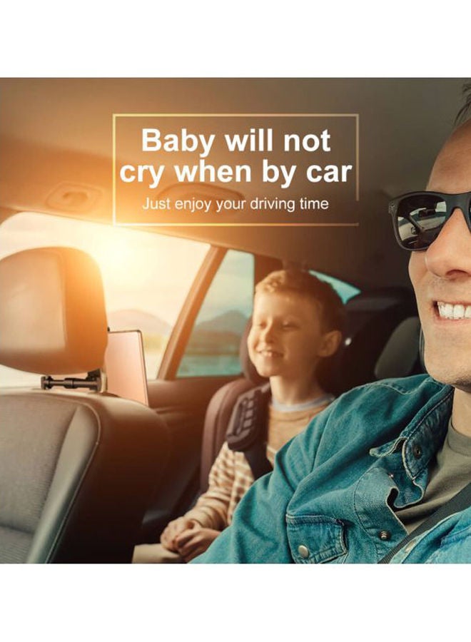 NIBEMINENT Car Back Seat Mount Tablet Holder For iPad 4.7-12.9 inches Phone Auto Headrest Backseat Stand Black - Image 3