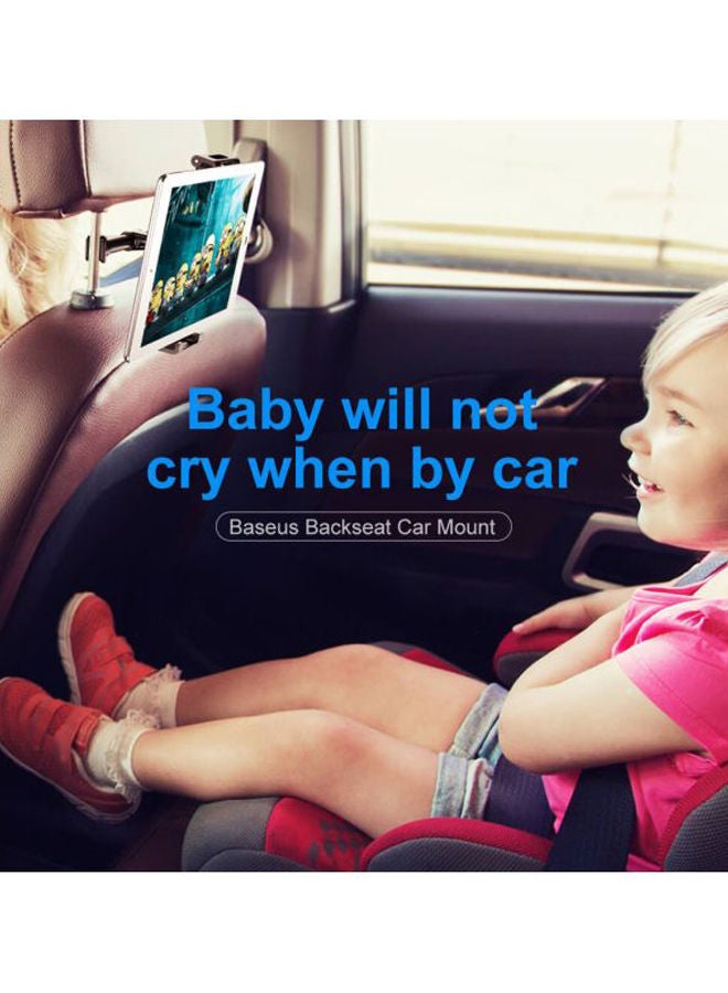 NIBEMINENT Car Back Seat Mount Tablet Holder For iPad 4.7-12.9 inches Phone Auto Headrest Backseat Stand Black - Image 4