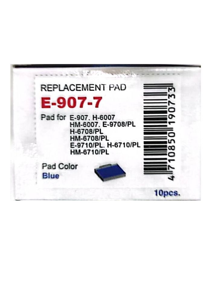 SHINY 10 PIECES RAPLACEMENT STAMP PAD BLUE - Image 2