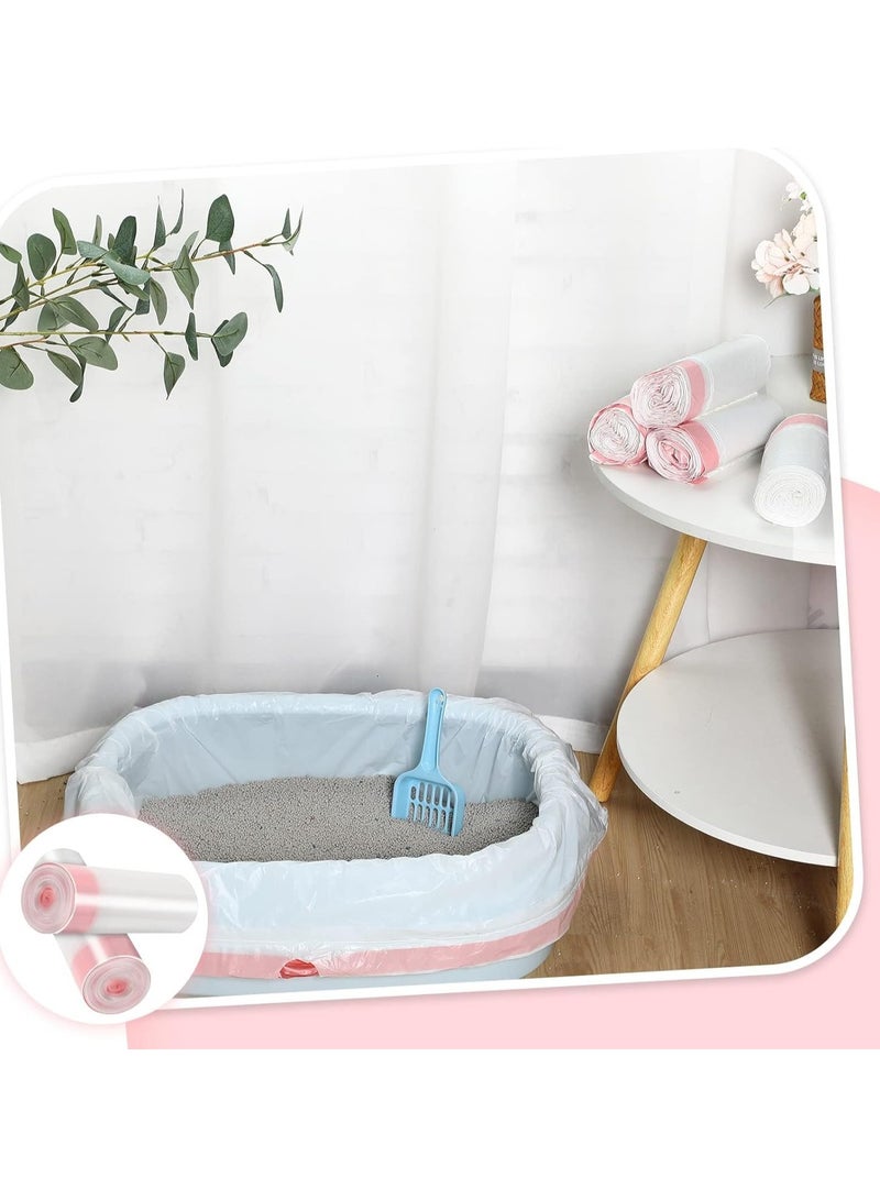 SYOSI 2 Pcs Large Cat Litter Box Liners, Liners Non-Stick Smooth Quick Cleaning Waste Bags With Drawstring Large Durable Bag Litter Box Bags for Cat, Cat Waste Litter Box Tray - Image 5