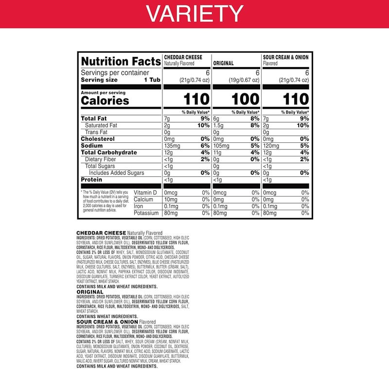 Pringles عبوة متنوعة من رقائق البطاطس برينجلز - 18 كوب - Image 2