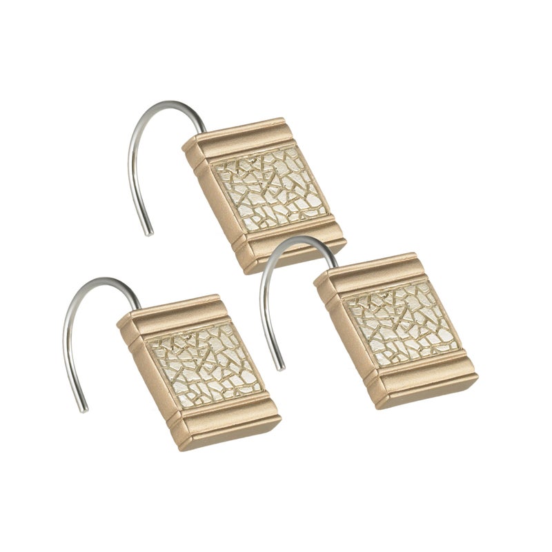 Popular Bath Champagne Sinatra Shower Curtain Hooks