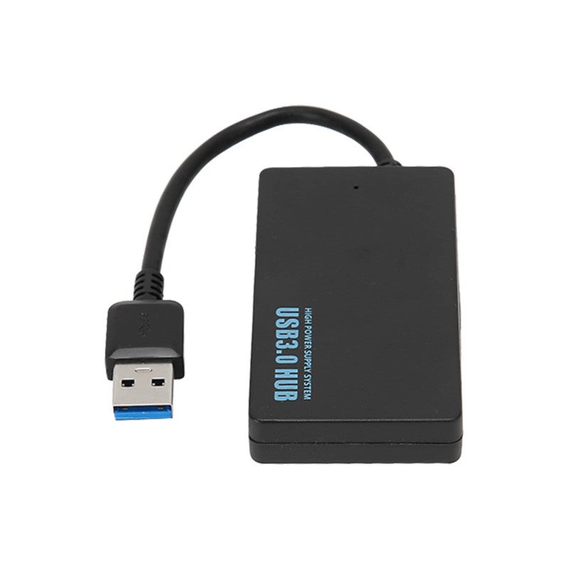 USB 3.0 Hub 4 Black Ports - High Speed 5Gbps Transmission Core Good Heat Dissipation USB 3.0 Splitter for Home Office Desktop Laptop Use - Image 1