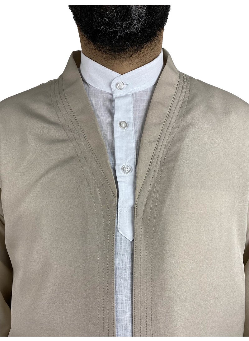 İcma Ijma Prayer Robe Bukhara Collar Camel - S  - Image 2