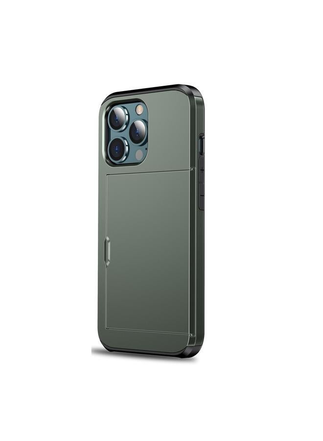 S-TOP Case For iPhone 13 Shockproof Armor Protective Case with Slide Card Slot - Image 2