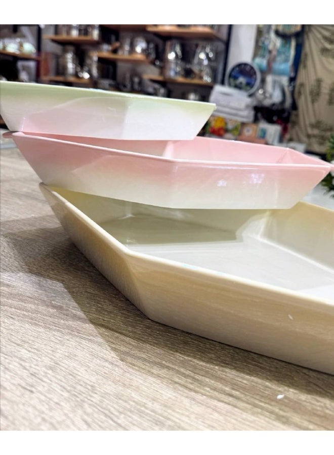 Imported porcelain baking dish set 🔥🔥 High quality ✨✨ 3-piece set Sizes: 22 x 30 20 x 27 18 x 22 - Image 2