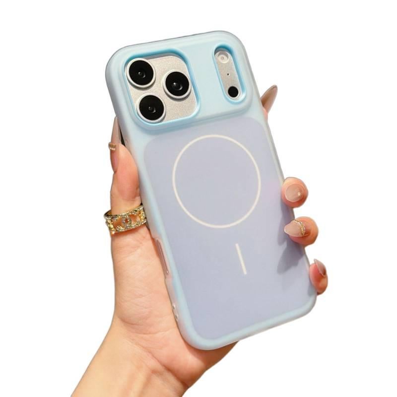 Silicone MagSafe Case for iPhone 17 / 17 Air / 17 Pro / 17 Pro Max with Drop Protection and Anti-Fingerprint plus Shockproof plus Skin Feel plus Magnetic in Blue - Image 1