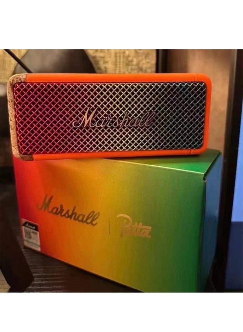 MARSHALL EMBERTON III Marshall Limited Edition Outdoor Bluetooth Speaker Small Subwoofer Speaker High Sound Quality - Orange - Image 2