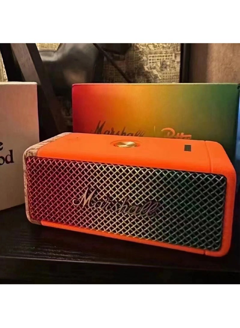 MARSHALL EMBERTON III Marshall Limited Edition Outdoor Bluetooth Speaker Small Subwoofer Speaker High Sound Quality - Orange - Image 1