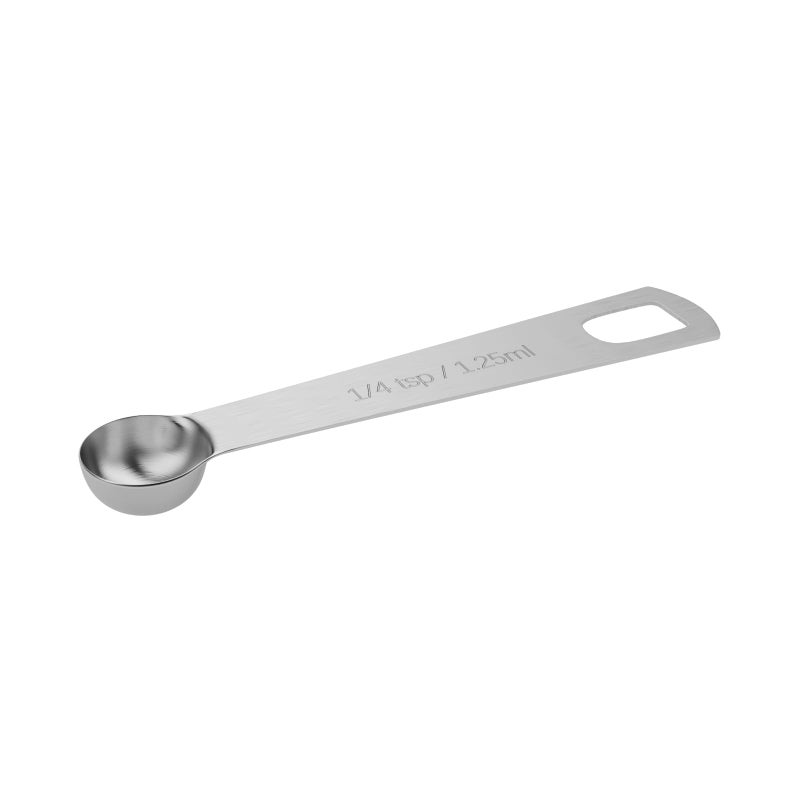 BERYLER 1PCS 14tsp 125ml Single Measuring Spoon Stainless Steel Individual Teaspoons Only