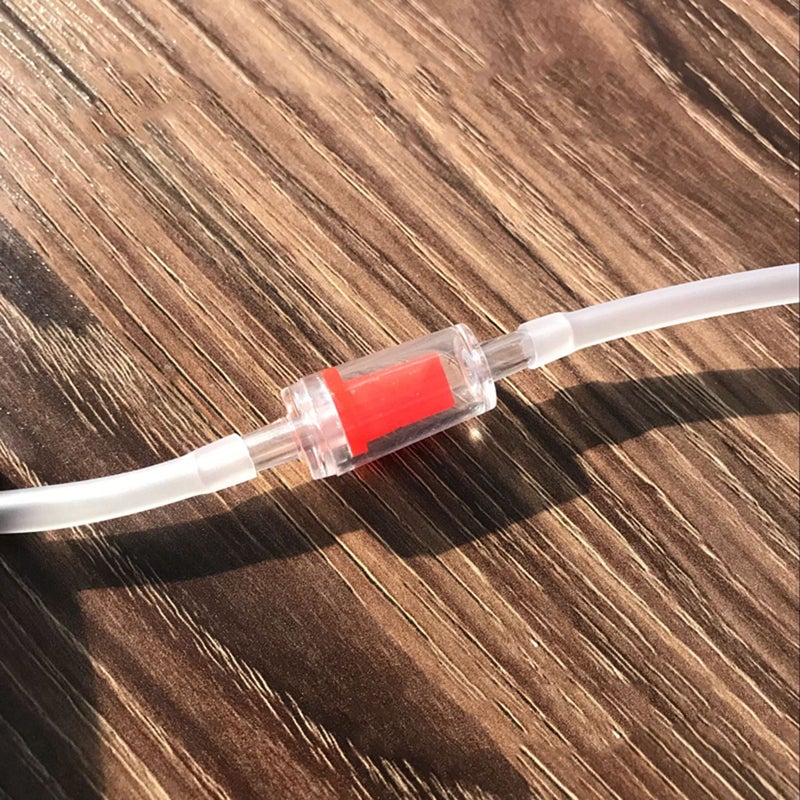 20Pcs 4mm Fish Aeration Pump Check Air Connector Red - Image 1