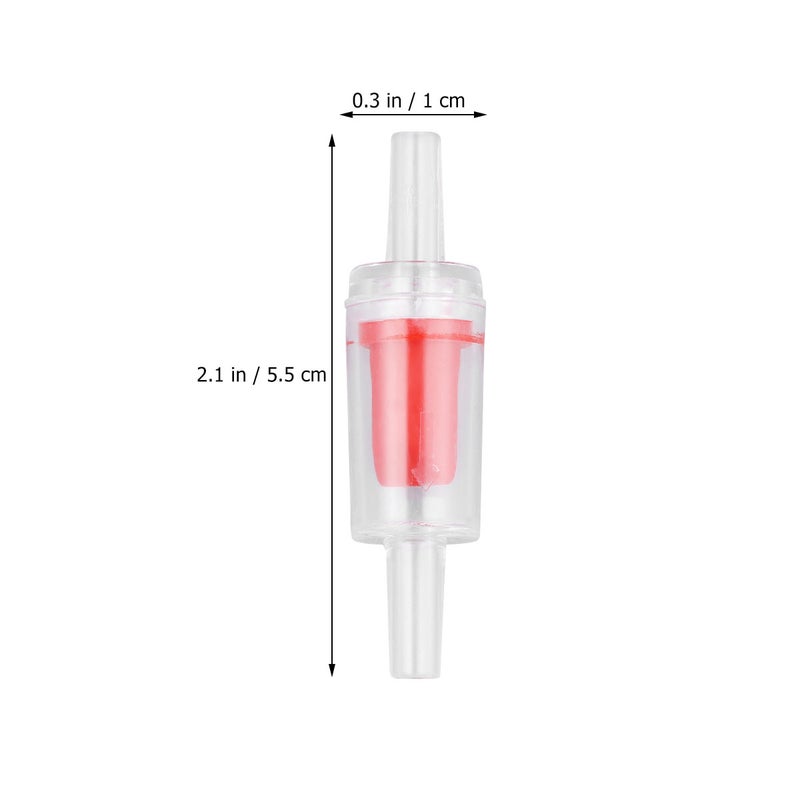 20Pcs 4mm Fish Aeration Pump Check Air Connector Red - Image 3