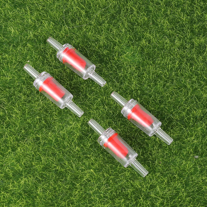 20Pcs 4mm Fish Aeration Pump Check Air Connector Red - Image 4