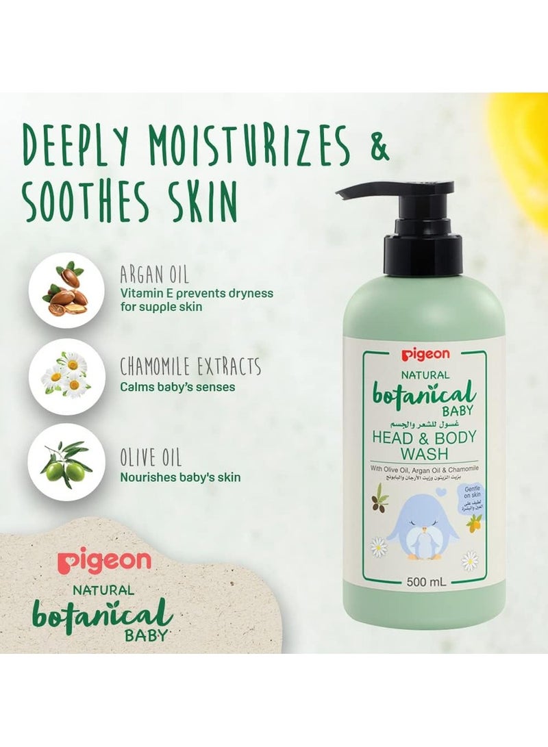 pigeon Natural Botanical Baby Head & Body Wash 2-in-1 Wash 500ml - Image 4