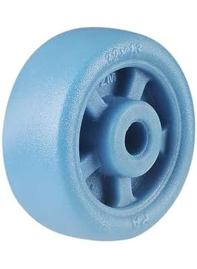 4 Pcs Blue Nylon Pulley Wheels 1 5 Inch Furniture Roller Casters Replacement - Image 5