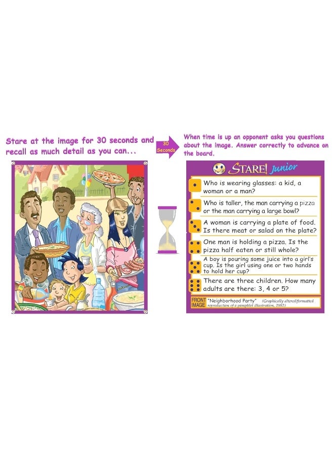 Game Development Group - Stare Junior - Kids Have a Blast in This Award-Winning Board Game of Memory & Observation - Family Game Night Fun - Ages 6 & up - Image 1