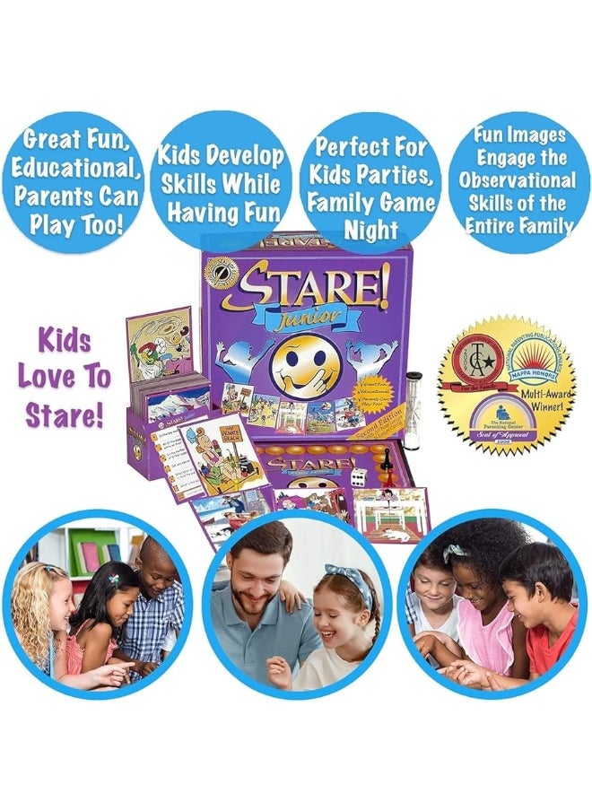 Game Development Group - Stare Junior - Kids Have a Blast in This Award-Winning Board Game of Memory & Observation - Family Game Night Fun - Ages 6 & up - Image 1