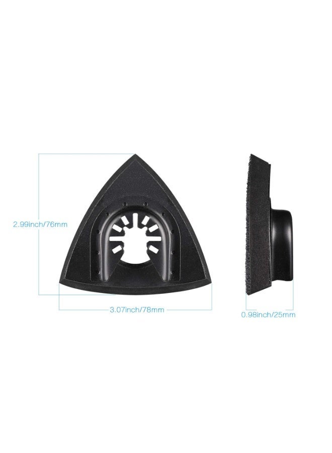 4pcs Delta Sanding Pad 80 mm Multi-Tool Accessories for Fixing Pads, Multi Tool Blade, Accessories Oscillating Tool for Worx Mikita Dewalt Power Tool, Worx Tool, Bosch Multi Tool - Image 3