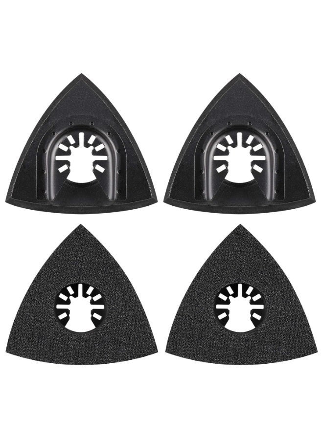 4pcs Delta Sanding Pad 80 mm Multi-Tool Accessories for Fixing Pads, Multi Tool Blade, Accessories Oscillating Tool for Worx Mikita Dewalt Power Tool, Worx Tool, Bosch Multi Tool - Image 4
