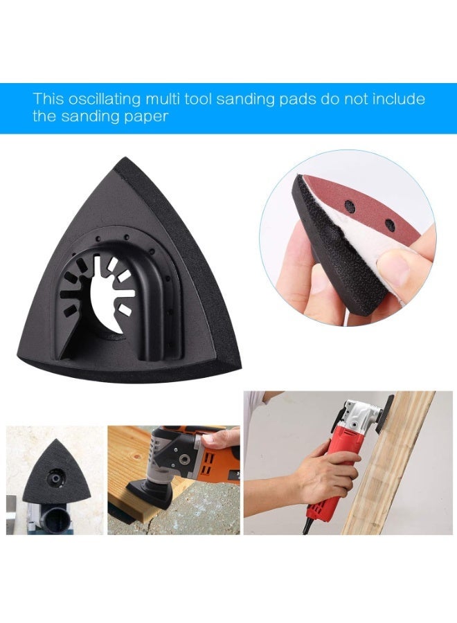 4pcs Delta Sanding Pad 80 mm Multi-Tool Accessories for Fixing Pads, Multi Tool Blade, Accessories Oscillating Tool for Worx Mikita Dewalt Power Tool, Worx Tool, Bosch Multi Tool - Image 5