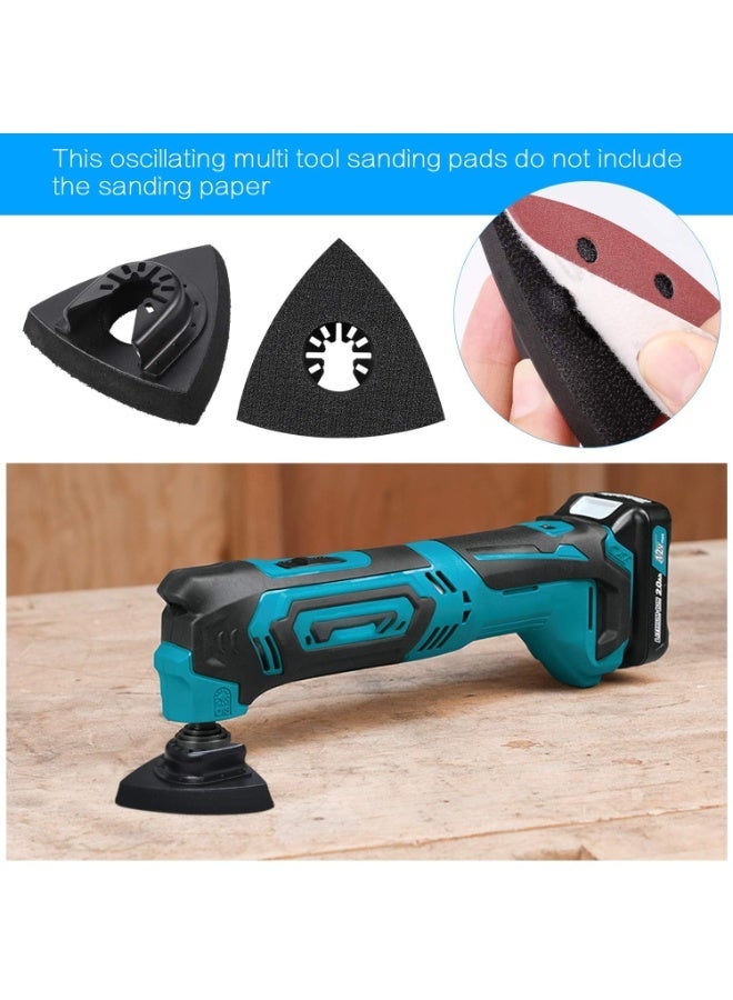 4pcs Delta Sanding Pad 80 mm Multi-Tool Accessories for Fixing Pads, Multi Tool Blade, Accessories Oscillating Tool for Worx Mikita Dewalt Power Tool, Worx Tool, Bosch Multi Tool - Image 1