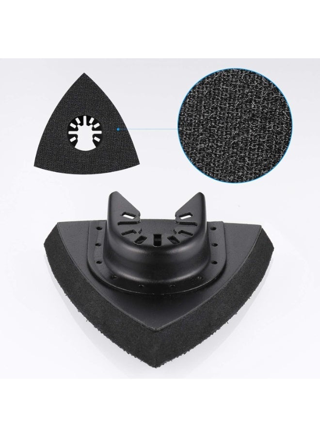 4pcs Delta Sanding Pad 80 mm Multi-Tool Accessories for Fixing Pads, Multi Tool Blade, Accessories Oscillating Tool for Worx Mikita Dewalt Power Tool, Worx Tool, Bosch Multi Tool - Image 2