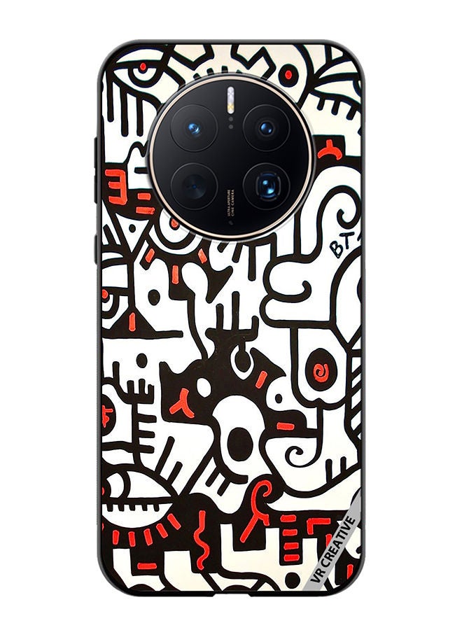 VR CREATIVE Protective Case Cover For Huawei Mate 50 Pro Bta Abstract Design Multicolour - Image 1