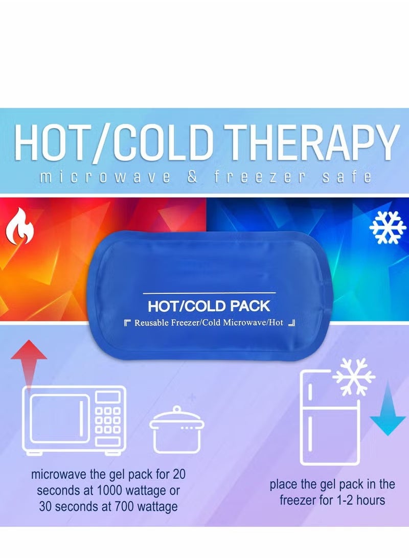 Healthy Face Ice Pack Wrap for TMJ, Wisdom Teeth, with 4 Reusable Hot Cold Therapy Gel Packs, Pain Relief Chin, Head, Oral and Facial Surgery, Dental Implants, Blue  - Image 4
