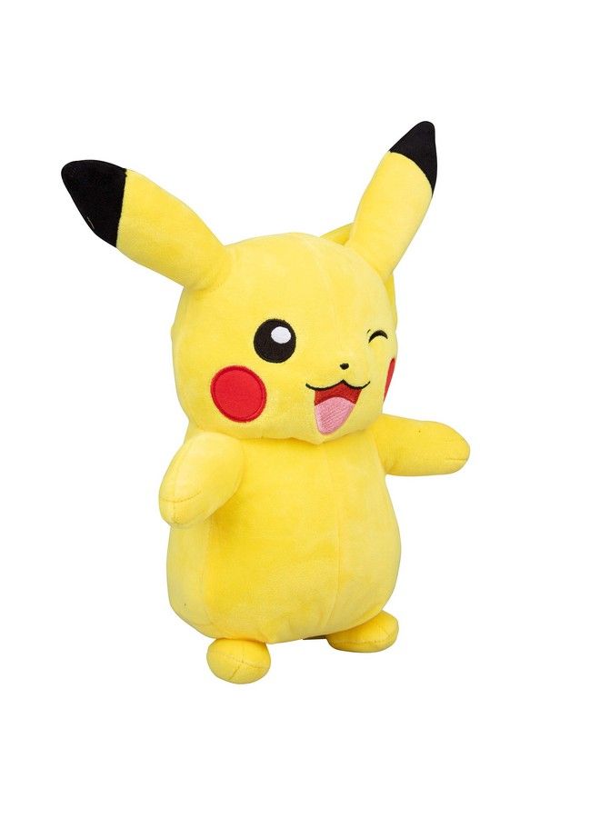 Pokemon Pokémon 12" Large Winking Pikachu Plush Officially Licensed Quality & Soft Stuffed Animal Toy Add Pikachu To Your Collection! Great Gift For Kids & Fans Of Pokemon  - Image 3