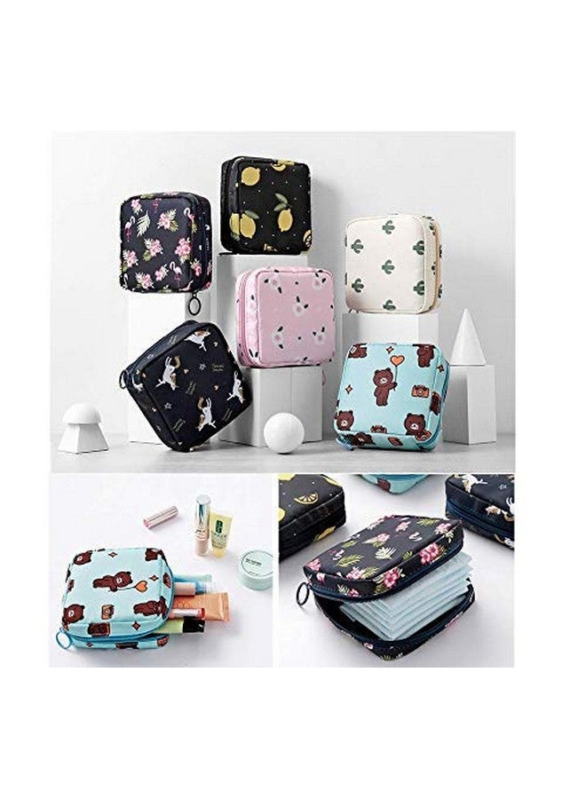 Big saving Floral, Dots, Cartoon 13 Cms Cosmetic Pouch(L_Multicolour) - Image 4