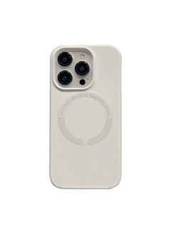 Generic Case Cover For iPhone 13 Magsafe Magnetic Silicone Phone Case White 