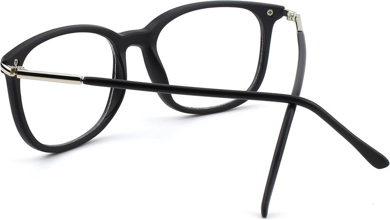GQUEEN Fashion Fake Glasses Non Prescription Glasses Clear Lens Glasses Nerd Plain Frames Women Men, 201579 - Image 4